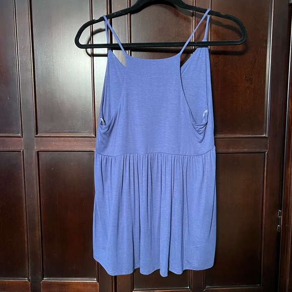 Peach Love Spaghetti Strap Tank - Color Blue Size Small - Picture 2 of 5
